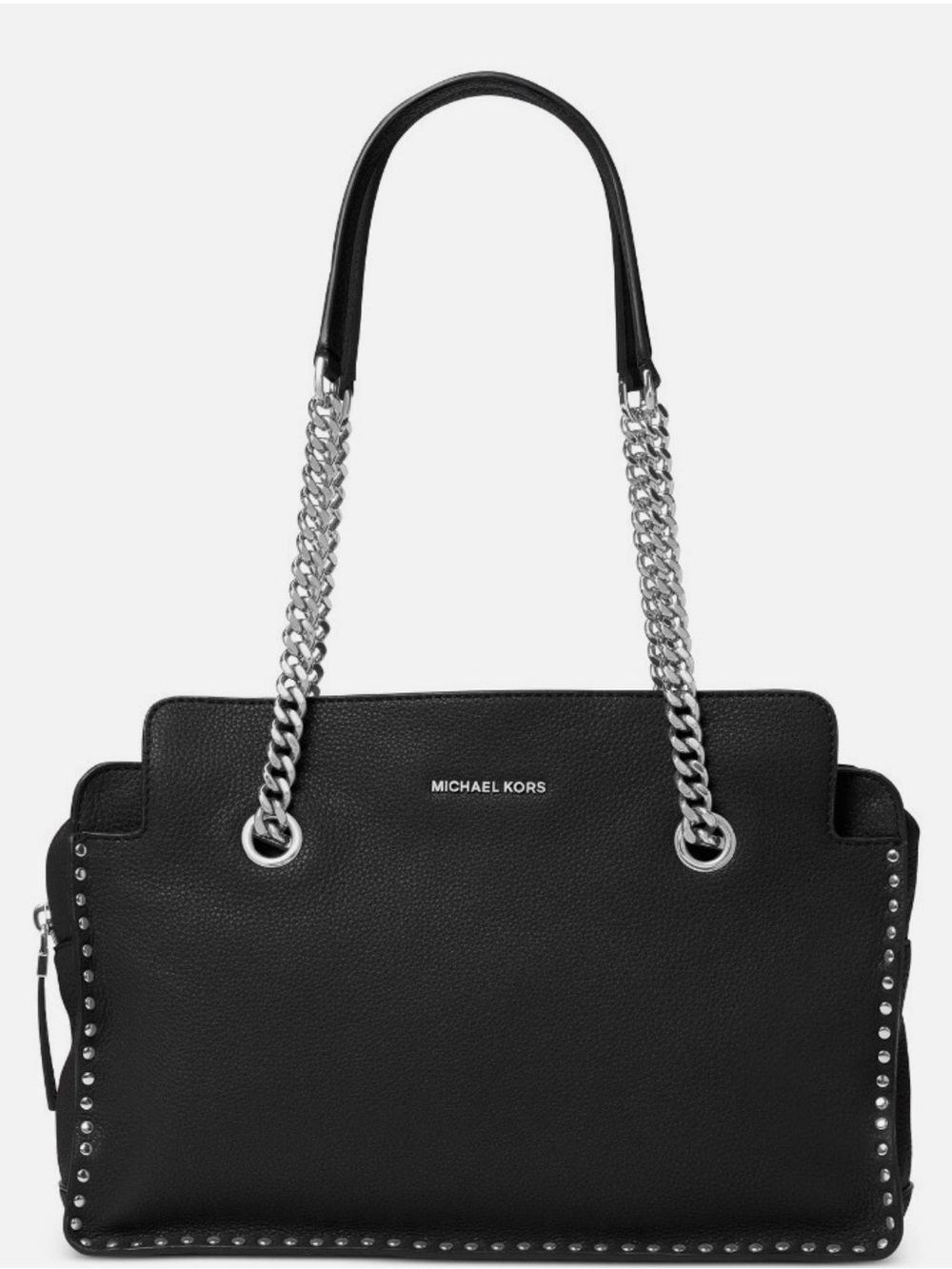 MICHAEL Kors Handbag ASTOR LARGE ACORN Satchel Leather Chain Studs~MSRP$368